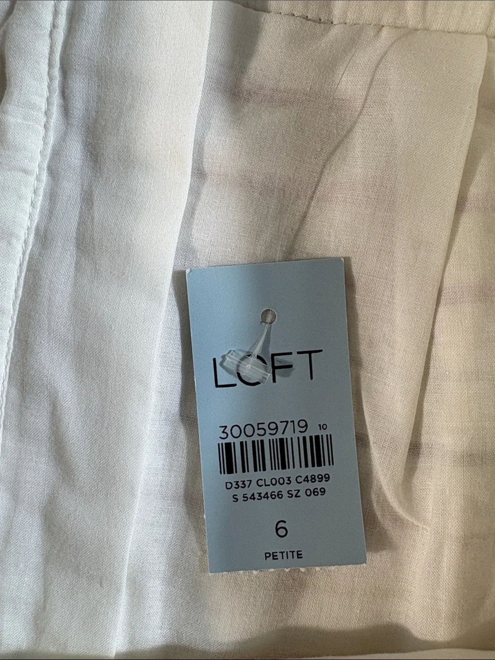 LOFT‎ NWT Shimmer Stripe Linen Blend A-Line Mini Skirt Ivory Pink Gold Metallic